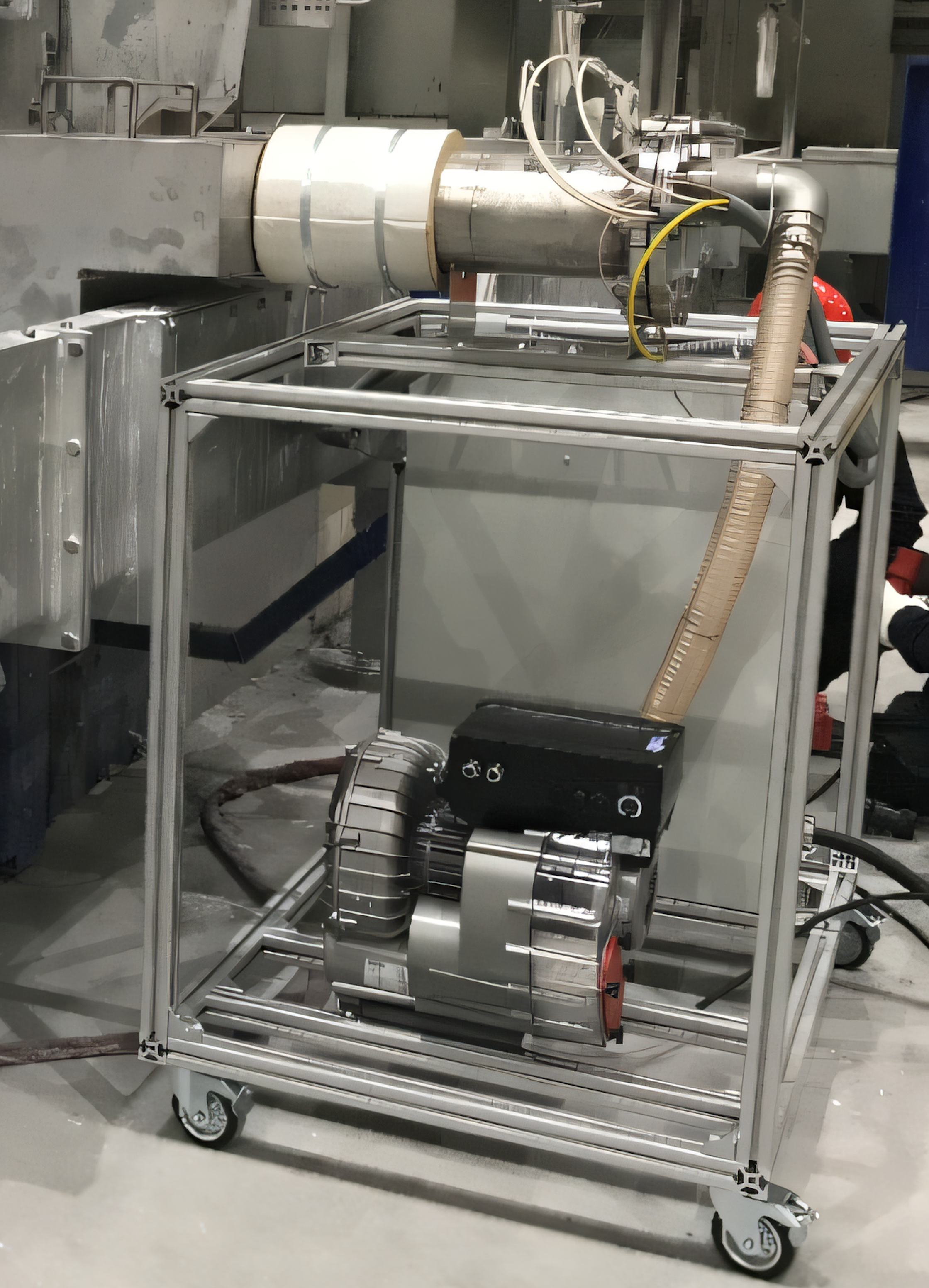 Cast house: Degasser pre-heater